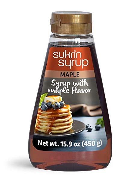 Sukrin Maple Syrup - Maple Syrup Substitute with Fiber - Low Carb Keto Maple Sweetener Alternative