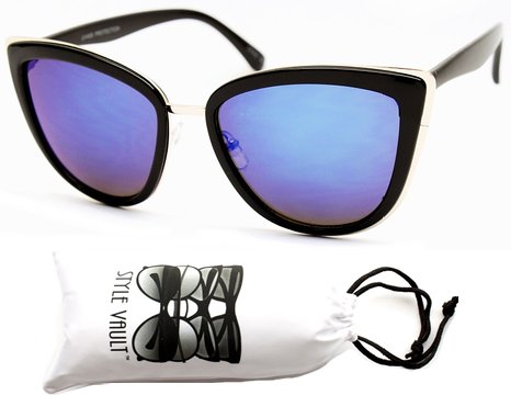 WM3027-vp Style Vault Double Framed Cateye Sunglasses