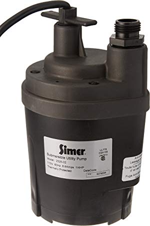 Simer 2325 1/4 HP Submersible Utility Pump