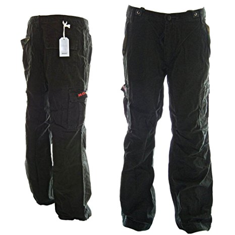 Rope-Belted Backpackers Cargo Pants - 100% Cotton Tough Durable Ladies Combats