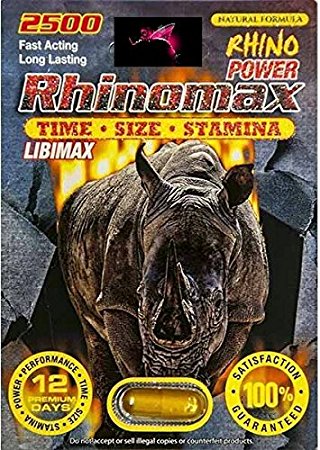 Libimax Rhinomax Male Enhancement Sexual Pill! Rhino Power 2500mg Pill!- 5 Pills! by Rhinomax