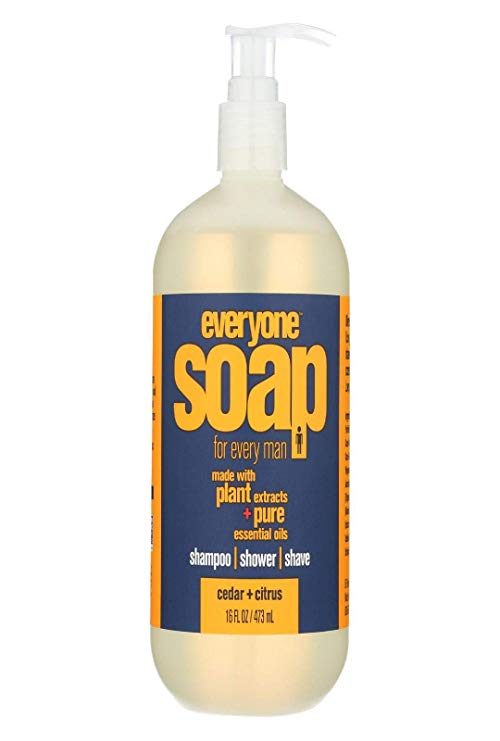 EVERYONE Soap for Men Cedar & Citrus, 16 Ounce