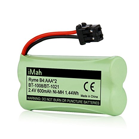 1-Pack iMah Ryme B4 BT1021 Battery for Uniden BT-1021 BBTG0798001 BT-1016 BT-1025 BT-1008 Cordless Handset Telephone