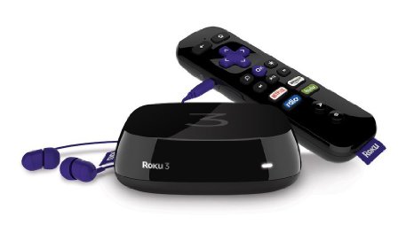 Roku 3 Streaming Media Player With Voice Search Certified Refurbished
