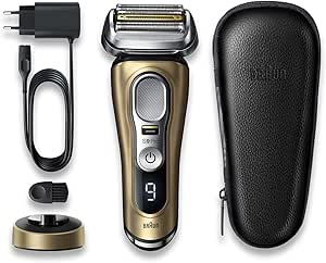 Braun Series 9 Pro 9419s Waterproof Foil Shaver, Wet & Dry Shave, Charging Stand Included, Gold, 0.64 kilograms