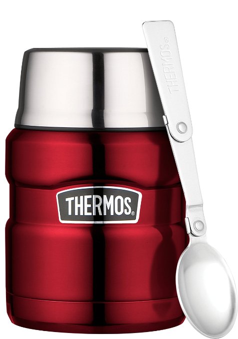 Thermos Stainless King Food Flask - 470 ml, Cranberry Red