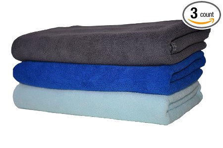 Hope Shine Microfiber Sports Towel Fast Drying Gym Towels 3-Pack 16inch X 32inch