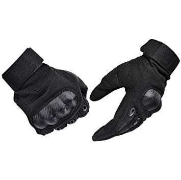 ADiPROD Tactical Gloves (1 Pair) Hard Knuckle Full Finger for Outdoor Shooting Army Airsoft Gear