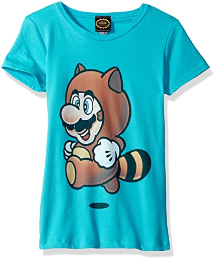 Nintendo Girls' Super Tanooki Mario Yeah Graphic Tee