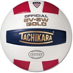 Tachikara Sv5W Gold Competition Premium Leather Volleyball