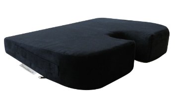 Large Medium-FIRM Wellness Seat Cushion Size 17 x 13 x 3 Color Black