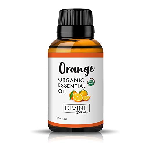 Divine Botanics Sweet Orange Organic Essential Oil (Organic 30ml)
