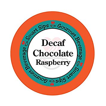 Smart Sips, Decaf Chocolate Raspberry Flavored Coffee, 24 Count for All Keurig K-cup Machines, Decaffeinated Flavored Coffee