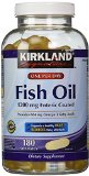 Kirkland Signature Enteric Coated Fish Oil Omega 3 1200 MG Fish Oil 684 MG of Omega 3 Fatty Acids 180 softgels