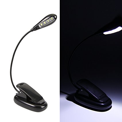 Exlight Adjustable Desk Lamp Reading Light with USB Port, 4 LED, No Flicker, for Mixing Table, DJ , Orchestra Pits, Craft Work