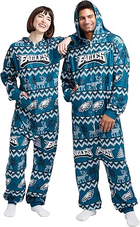 FOCO NFL Team Logo Pajamas One Piece Onsie