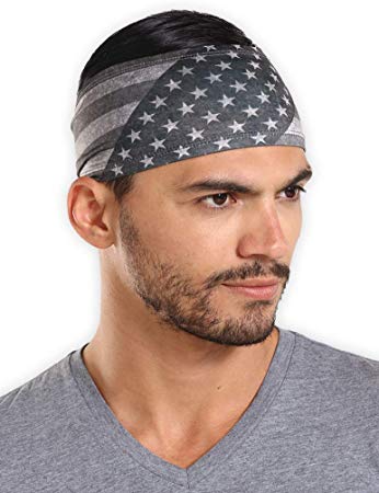 Mens Headband - Guys Sweatband & Sports Headband for Running, Working Out and Dominating Your Competition - Ultimate Performance Stretch & Moisture Wicking