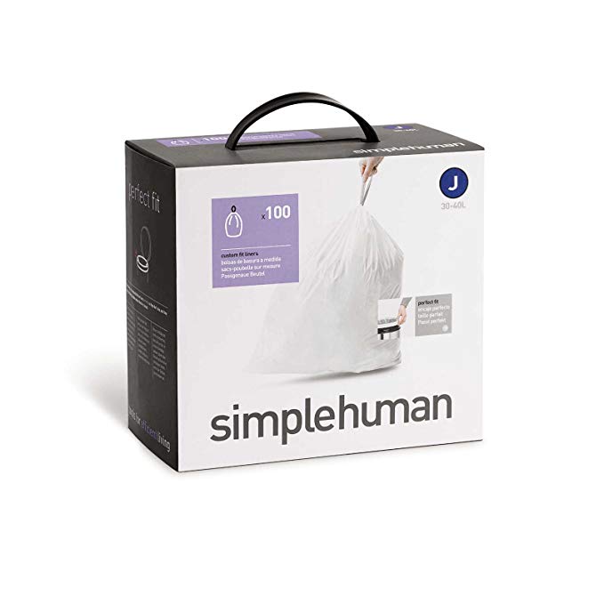 simplehuman Bin Liners (100), Code J, 30-40 Litres, CW0238