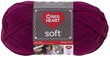 Red Heart E728.9779 Soft Yarn Berry