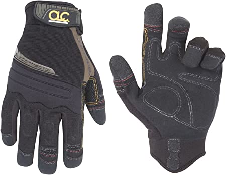 Custom Leathercraft 130M Subcontractor Flex Grip Work Gloves, Medium
