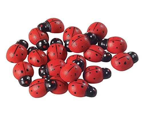 Fun Express Self-Adhesive Ladybugs - 50 Pieces