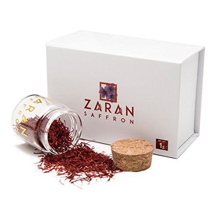 Zaran Saffron, Persian Saffron Threads, Premium All-Red Stigmas (1 gram/.035oz)