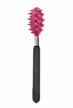 Cactus Back Scratcher On a Stick (PINK) | 26" Sturdy Metal Retractable Back Scratcher | 2 Sides: Aggressive and Soft Spikes | Scratching Stick: Perfect for Men or Women, Great Office Gift