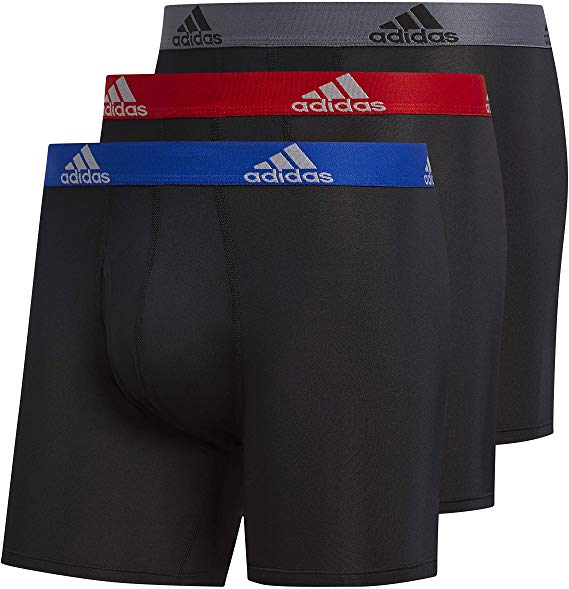 adidas Men's Performance Boxer Briefs Underwear (3-Pack)