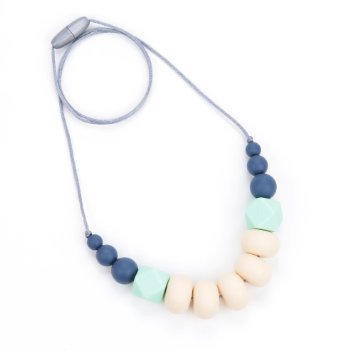Marotaro 'Collins' Silicone Teething Necklace, 4-in-1 Chewiness Levels