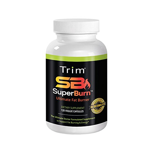 Trim SB SuperBurn Fat Burner Super Burn by Trim Nutrition for Sustained Energy and Weight Loss Support with Beta Hydroxybutyrate