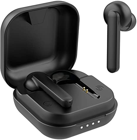 Willful T3 Wireless Earbuds Earphones,Bluetooth Earphones with Mic CVC 8.0 Noise Reduction,Stereo Sound Bluetooth Headphones in Ear,Touch Control Bluetooth Earbuds,40H with USB-C Charging Case
