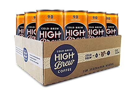 High Brew Cold Brew Coffee Salted Caramel, 8 Ounces (12 Count)
