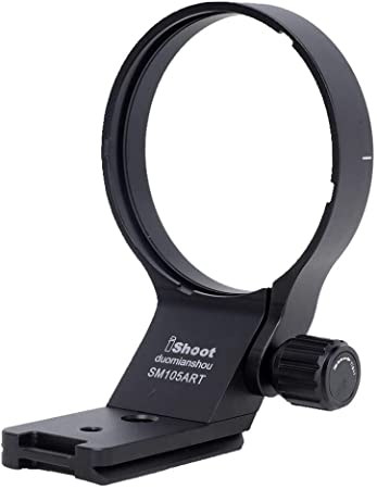 iShoot 82mm Metal Tripod Mount Ring Lens Collar Compatible with Sigma 105mm F1.4 DG HSM Art & Sigma 100-400mm F5-6.3 DG DN OS, Lens Support Holder Bracket Bottom is Arca-Swiss Fit Quick Release Plate