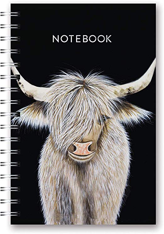Studio Oh! Hardcover Medium Spiral Notebook Available in 9 Designs, Rachel Brown Beau the Yak