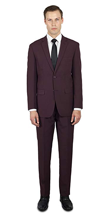 Alain Dupetit MenÕs Two Button Slim or Regular Fit Suit in Many Colors