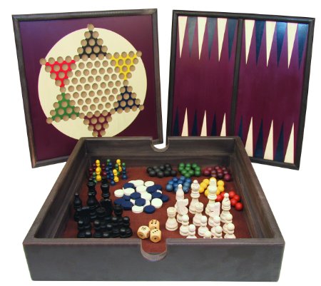 5-in-1 Wooden Game Set