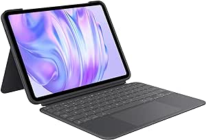 Logitech Combo Touch iPad Pro 11-inch (M4)(2024) Keyboard Case - Detachable backlit keyboard with kickstand, comfortable typing, multi-use mode - Midnight Black