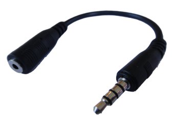 2.5mm Female To 3.5mm Male 4 Poles Jack Stereo Headset Adapter (Supports Both Microphone / Mic and Headphone Functions)