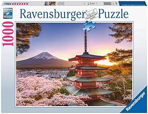 Ravensburger - Puzzle 1000 pièces - Cerisiers en fleurs du Mont Fuji - Adultes et enfants dès 14 ans - Puzzle de qualité supérieure -17090