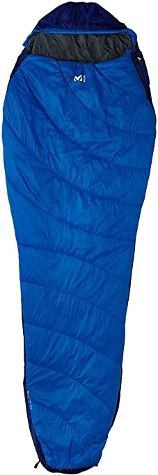 Millet Baikal 750 Long Sleeping Bag: 43 Degree Synthetic Sky Diver/Ultra Blue, Long/Left Zip