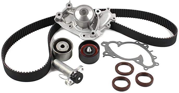 DNJ TBK960WP Timing Belt Kit with Water Pump for 1994 to 2004 / Lexus, Toyota/Avalon, Camry, ES300, RX300, Sienna, Solara / 3.0L / DOHC / V6 / 24V / 2959cc, 2995cc / 1MZFE