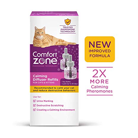 Comfort Zone New Formula Calming Refill for Cat Calming, 6 Pack