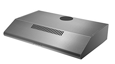 Cookology Visor Cooker Hood | 60cm Stainless Steel Extractor Fan Rear or Top Vented STAND600SS