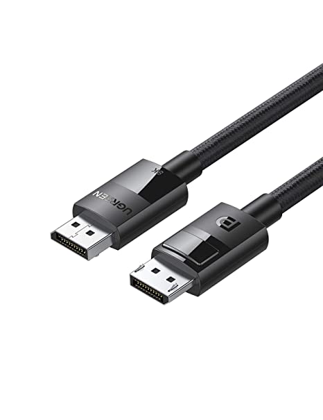 UGREEN 8K Displayport Kabel 1.4 DP Kabel Displayport auf Displayport Kabel unterstützt 8K 60Hz, 4K 144Hz, 1080P 165Hz HDR Video für HDTVs, Monitor, Grafikkarte, Computer usw. (1M)