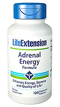 Life Extension Adrenal Energy Formula Vegetarian Capsules, 120 Count by Life Extension