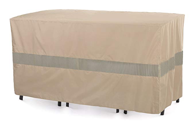 SunPatio Outdoor Bistro Cover, Extremely Lightweight, Water Resistant, Eco-Friendly, Helpful Air Vents, 69"L x 32"W x 35"H