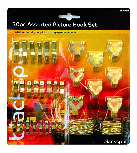 30 Piece Assorted Picture Hook Set