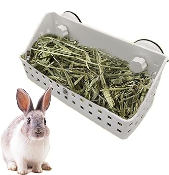 Rabbit Hay Feeder Large Hay Manger Holder for Bunny Guinea Pig Chinchilla (12.5 X 4.5 X 5.3 inch)