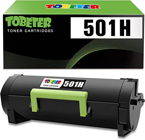 ToBeter 501H 50F1H00 High Yield Remanufactured Toner Cartridge for Lexmark MS310, MS312, MS315, MS410, MS415, MS510, MS610 Printer (up to 5,000 Pages)