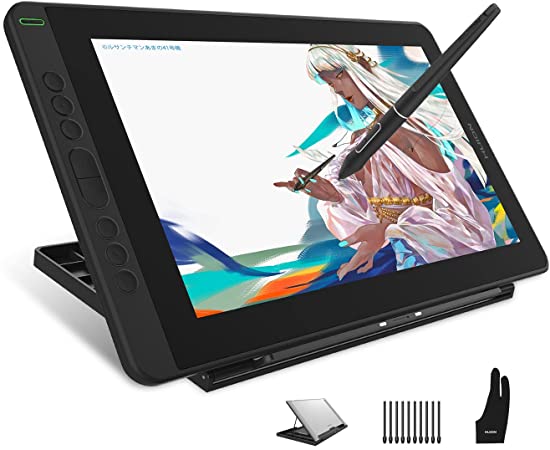 HUION Kamvas 13 Graphic Tablet with Screen, 13.3 Inch Drawing Monitor, Full-laminated Screen, 120% sRGB, Newest Stylus PW517, Support Android Device, Ideal for Working From Home and Remote Learning